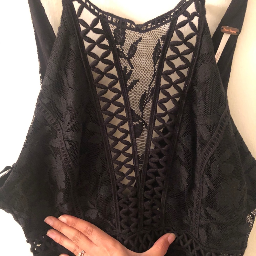 Free People black Midi dress
